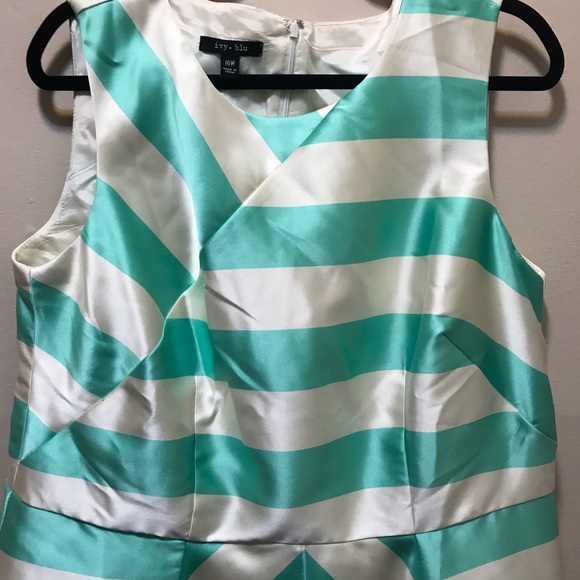 Modcloth 👗 Blue Chevron Dress NWOT size 16 & 12 - Picture 6 of 8